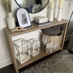 Wood Console Table 