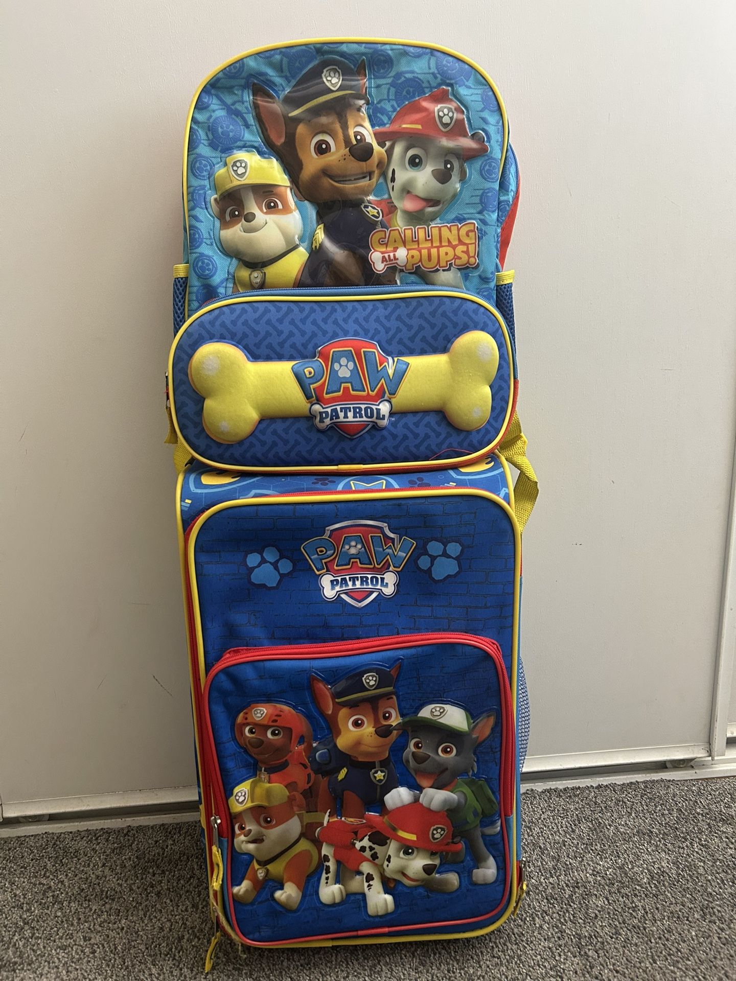 Rolling Carry On Suitcase And Backpack