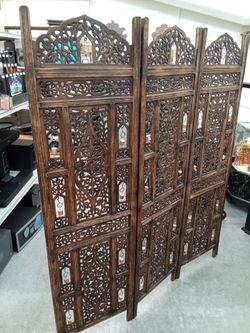 Wood vintage room divider