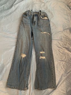 size 16 kids old navy high rise baggy wide leg jeans