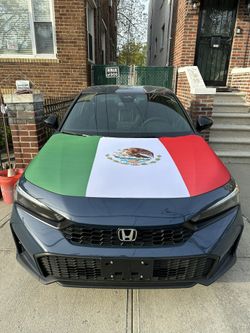 Mexico Flag Car Hood Cover Fits All Cars