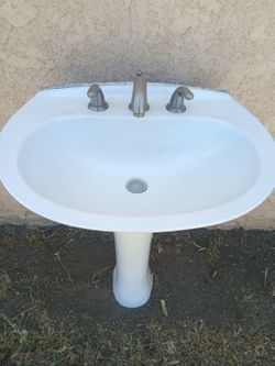Pedestal sink used