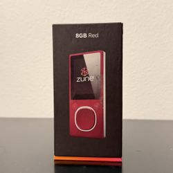 Zune 8GB Red