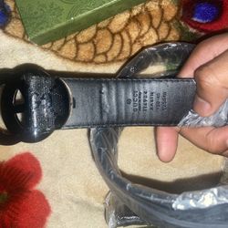 Black G Leather Belt For Men - Like Brand New 