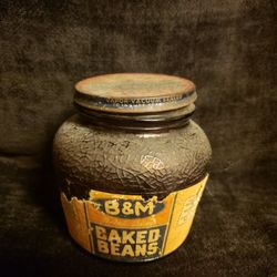 Vintage B&b Glass Jar