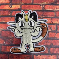 Meowth Pokemon Iron-on Patch