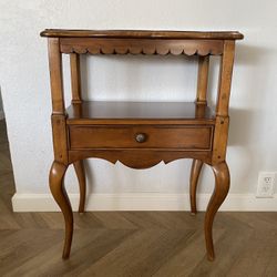 Scalloped End Table