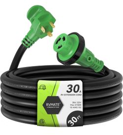 RVMATE 30A RV Extension Cord 30 ft