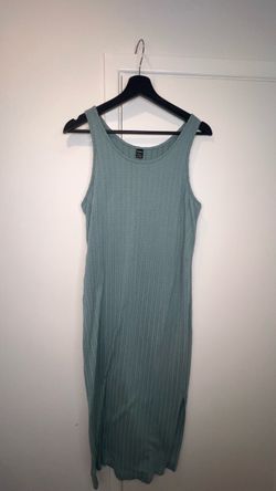 SHEIN Turquoise Cable Knit Midi Dress | Size L