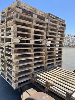 Decent pallets for sale. I got 50 of them five dollars apiece.