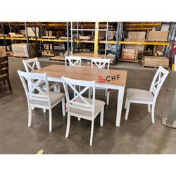 7 Piece Rectangular Dining Table Set - Limited Time Offer 
