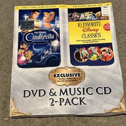 Cinderella (DVD, 2005) Music CD 2-Pack Movie & 10 Songs Limited Edition
