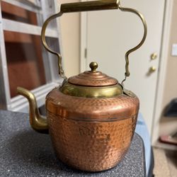Copper & Brass Tea Kettle