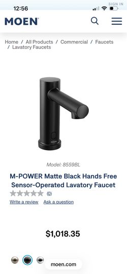 Moen sensor faucet matt black