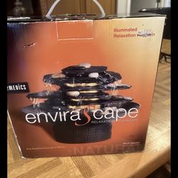 New Homedics Envira Scape Rock Garden Illuminated Relaxation Water Fountain