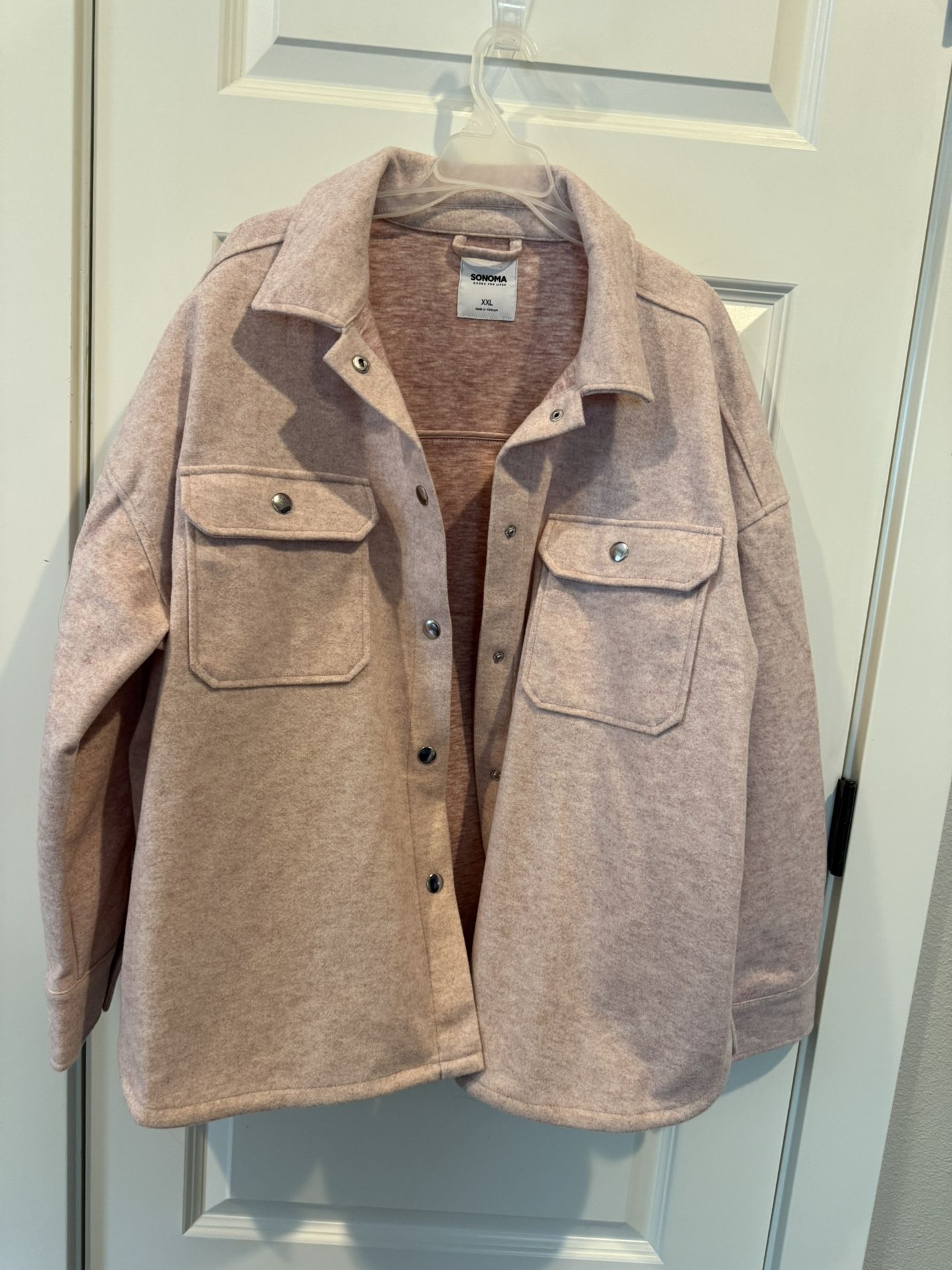 Women’s Jacket By Sonoma Size XXL Light Pink