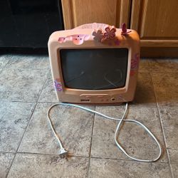 Vintage Pink Barbie TV