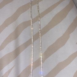 (2!!!)14k Gold Plated Diamond 💎 Chain (new!!) Both For 50 TODAY