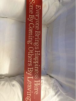 Wooden plaque 30 3/4” X 5”