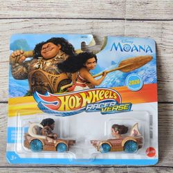 2026 Hot Wheels Racer Verse Disney Moana MAUI & MOANA NEW