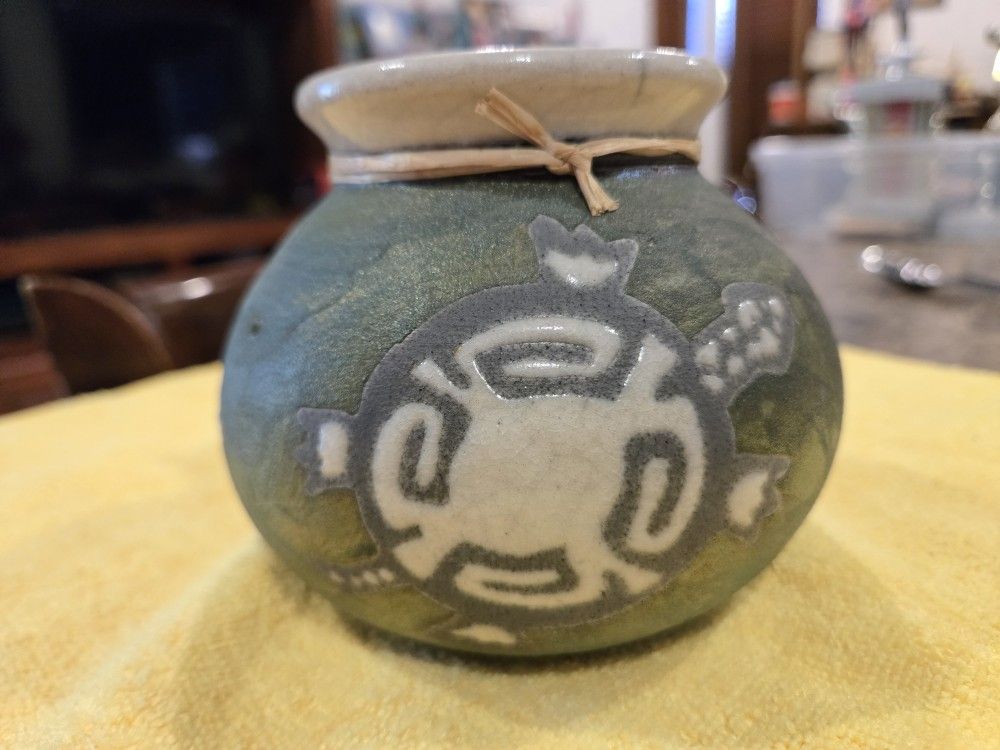 Raku Vase