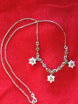 Silver Flowers Necklace & Silver Vintage Pendant 🌸🛍