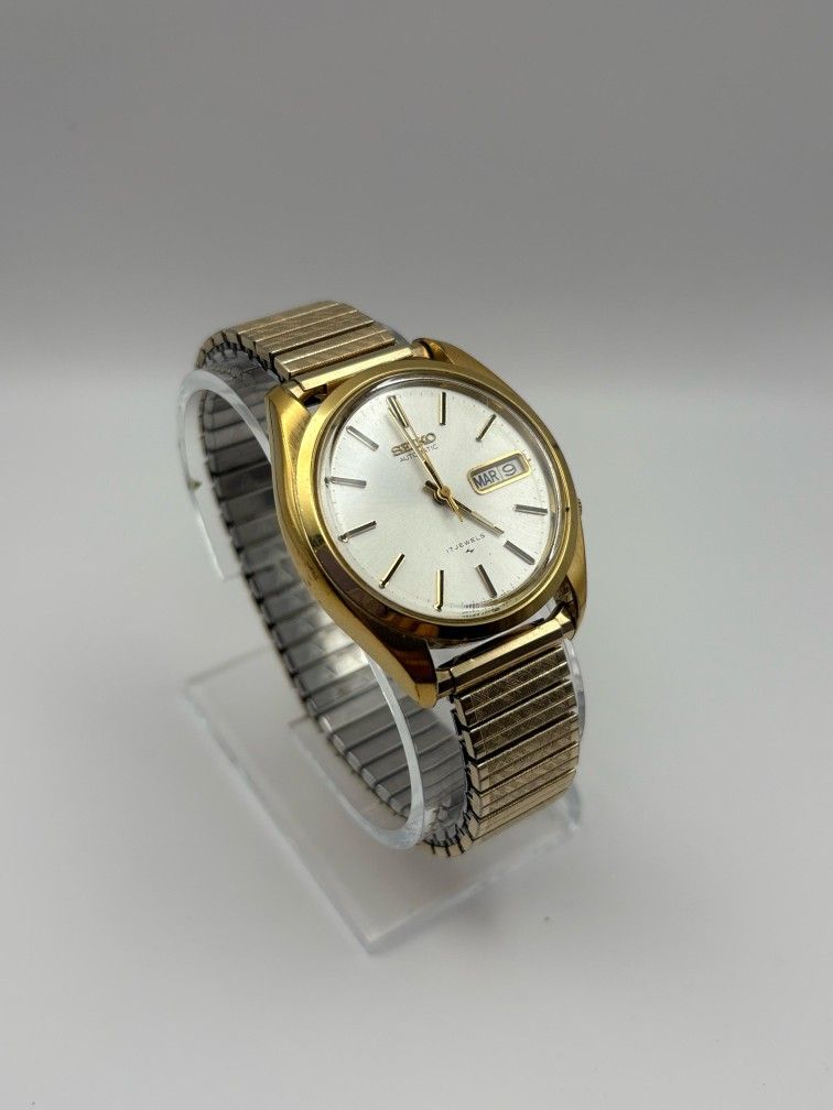 Vintage Seiko Automatic Gold Tone Watch – 17 Jewels –...
