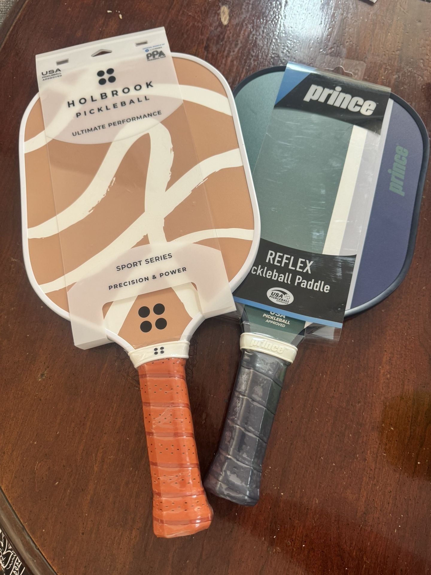 2 Paddles Shown - Prince Sports Adults Pickleball Paddle Forgiving Green/Navy Recreational