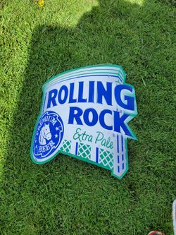 Rolling Rock Beer Sign