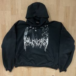 Balenciaga haute couture metalhead hoodie