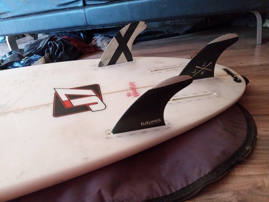2018 Custom Shaped Jason Feist W/ Carbon Fiber Jon Jon Florence "Futures" Fins