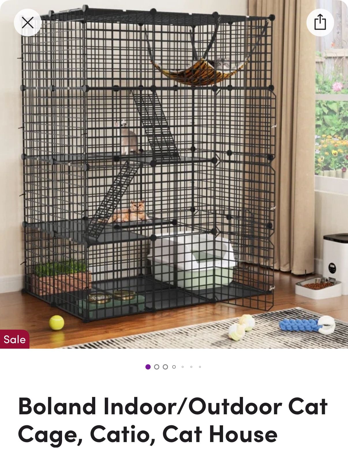  Cat House/Catio Indoor/outdoor  NEW