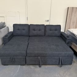 Sectional With Pop Up Bed And Storage 
