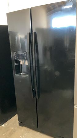 Samsung Side By Side Black Refrigerator Fridge
