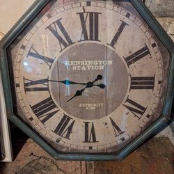 Large Green Antique Clock