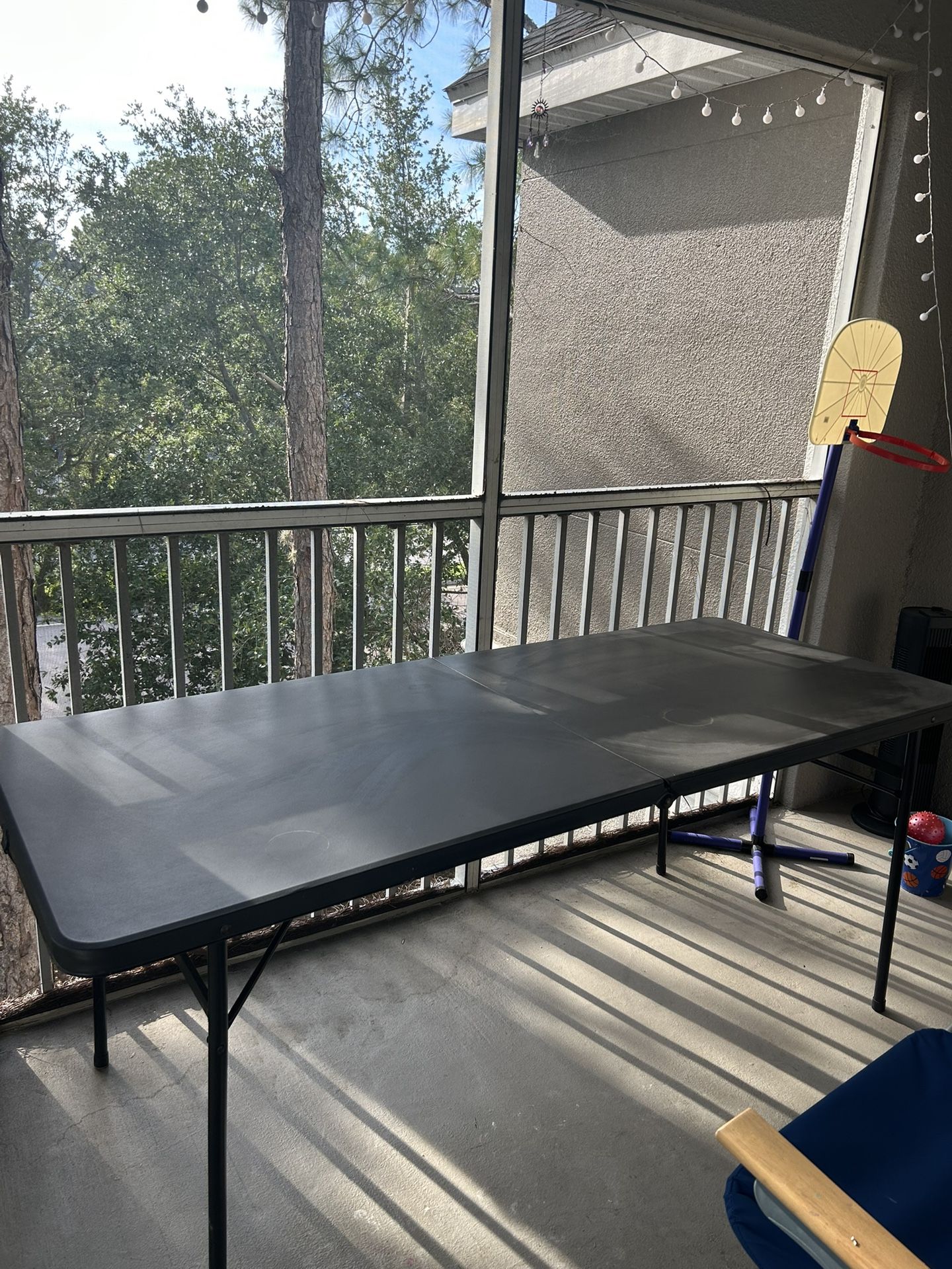 Black Folding Table