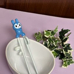 Edison Training Chopstick with Blue Rabbit