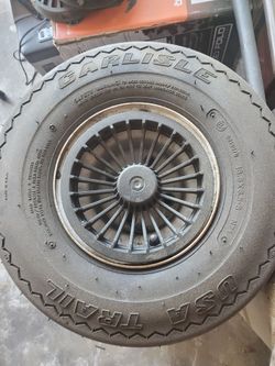 Golf cart wheels and tires