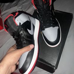 Jordan 1 Mid Black Cement Size 11 