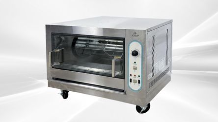 🍗 NSF COMMERCIAL CHICKEN ROTISSERIE MACHINE – NATURAL GAS / PROPANE – KJ-2R 🔥