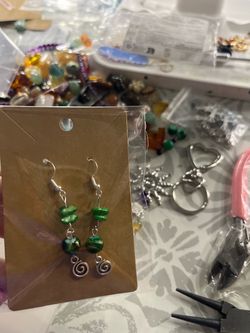 Homemade Earrings & Key Chains
