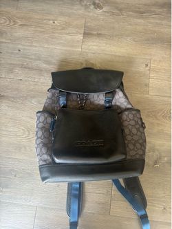 Coach signature canvas backpack