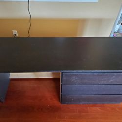 Desk With Dresser 