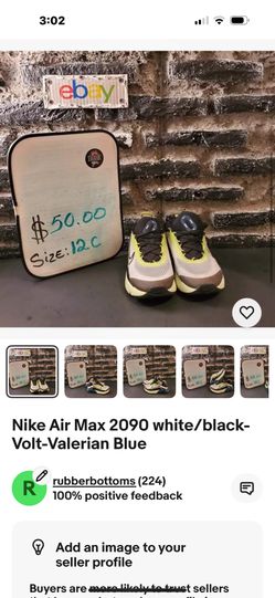 Nike Air Max white/black-Volt-Valerian Blue