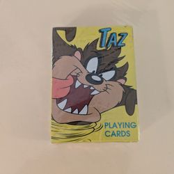 Vintage 1996 Warner Bros Looney Tunes Taz Playing Cards Factory Sealed