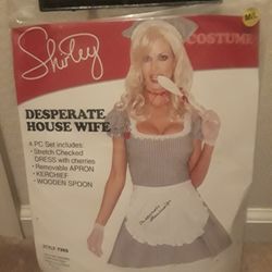 Desperate House Wife 4 Pc. Halloween Costume Dress - Brand New 