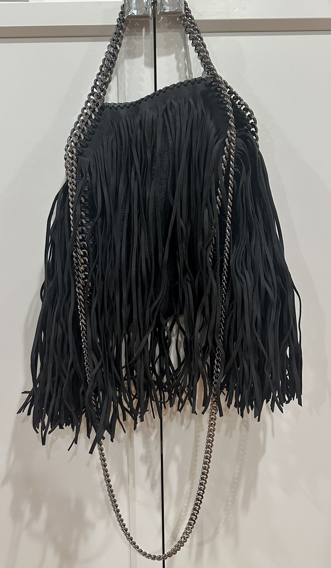 Stella McCartney Shaggy Deer Fringe Tote