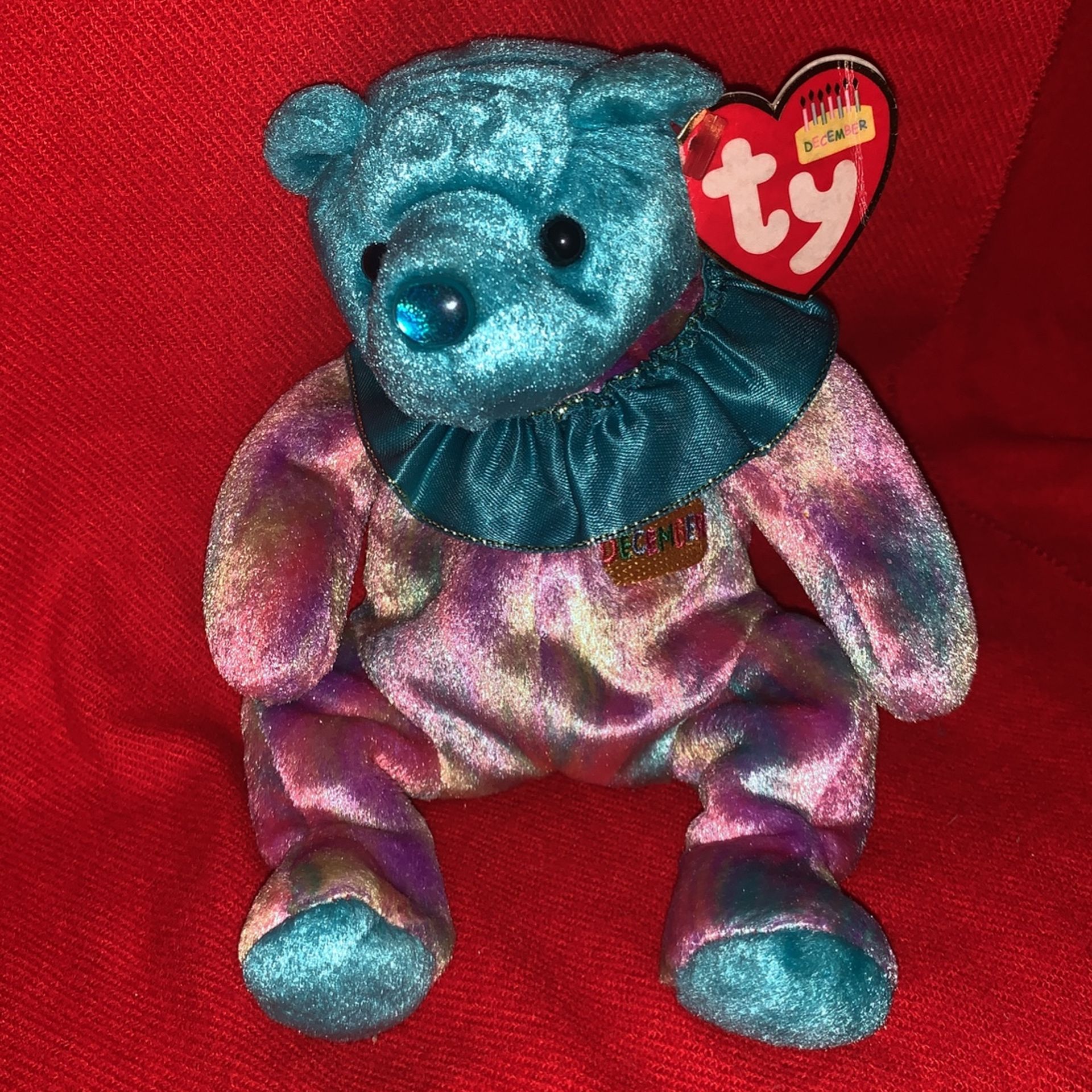 Ty DECEMBER Birthday Beanie Baby 8” size With Tag/tash Collection