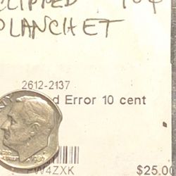 1980 Clipped Planchet