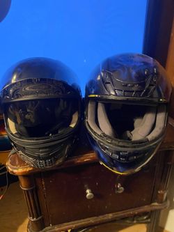 Helmet Both Size Medium $35 For The Black One $20 For The Blue One